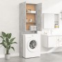 Concrete gray washing machine cabinet 64x25.5x190 cm by vidaXL, Accessories for washing machines and dryers - Ref: Foro24-808...