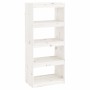 Shelf / room divider made of white pine wood 60x30x135.5cm by vidaXL, Bookcases and shelves - Ref: Foro24-808169, Price: 68,5...