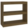 Estantería/divisor espacio madera pino marrón miel 80x30x71,5cm de vidaXL, Librerías y estanterías - Ref: Foro24-808186, Prec...