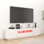 TV-Ständer mit LED-Leuchten hellweiß 180x35x40 cm von vidaXL, TV-Möbel - Ref: Foro24-3081903, Preis: 149,80 €, Rabatt: %