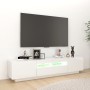 TV-Ständer mit LED-Leuchten hellweiß 180x35x40 cm von vidaXL, TV-Möbel - Ref: Foro24-3081903, Preis: 149,80 €, Rabatt: %