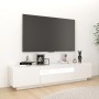 TV-Ständer mit LED-Leuchten hellweiß 180x35x40 cm von vidaXL, TV-Möbel - Ref: Foro24-3081903, Preis: 149,80 €, Rabatt: %