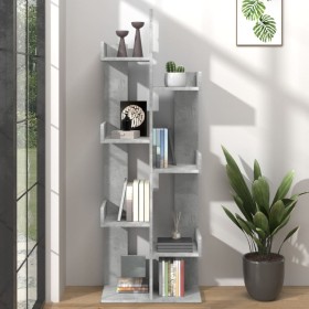 Betongraues Holzwerkstoffregal 48 x 25,5 x 140 cm von vidaXL, Bücherregale und Regale - Ref: Foro24-808913, Preis: 54,68 €, R...