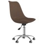 Silla de oficina giratoria de tela marrón de vidaXL, Sillas de oficina - Ref: Foro24-338344, Precio: 90,11 €, Descuento: %