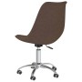 Silla de oficina giratoria de tela marrón de vidaXL, Sillas de oficina - Ref: Foro24-338344, Precio: 90,11 €, Descuento: %