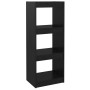 Shelf/space divider black pine wood 40x30x103.5 cm by vidaXL, Bookcases and shelves - Ref: Foro24-808142, Price: 54,95 €, Dis...