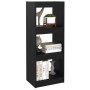 Shelf/space divider black pine wood 40x30x103.5 cm by vidaXL, Bookcases and shelves - Ref: Foro24-808142, Price: 54,95 €, Dis...