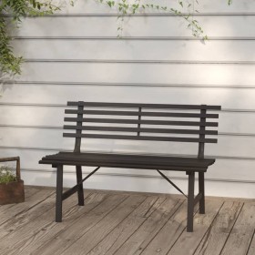 Banco de jardín 110 cm acero negro de vidaXL, Bancos de jardín - Ref: Foro24-317135, Precio: 114,96 €, Descuento: %