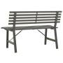 Banco de jardín 110 cm acero negro de vidaXL, Bancos de jardín - Ref: Foro24-317135, Precio: 114,85 €, Descuento: %