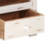 Weißer TV-Schrank aus massivem Akazienholz, 110 x 30 x 40 cm von vidaXL, TV-Möbel - Ref: Foro24-337849, Preis: 168,58 €, Raba...