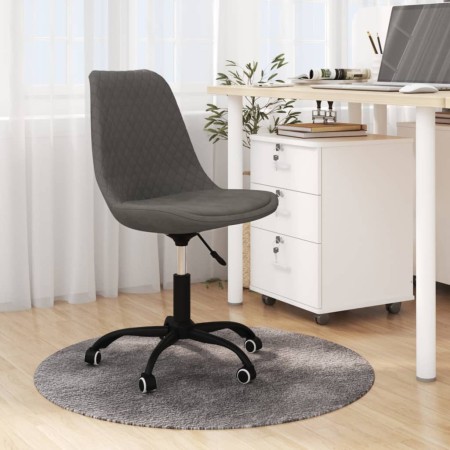 Silla de oficina giratoria tela gris oscuro de vidaXL, Sillas de oficina - Ref: Foro24-338394, Precio: 86,02 €, Descuento: %