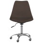 Silla de oficina giratoria de tela marrón oscuro de vidaXL, Sillas de oficina - Ref: Foro24-338346, Precio: 104,99 €, Descuen...