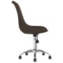 Silla de oficina giratoria de tela marrón oscuro de vidaXL, Sillas de oficina - Ref: Foro24-338346, Precio: 104,99 €, Descuen...