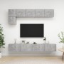 5-piece living room furniture set in gray concrete engineered wood by vidaXL, TV Furniture - Ref: Foro24-3079114, Price: 187,...