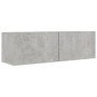 Wohnzimmermöbel Set 5 Stück Holztechnik Grau Beton von vidaXL, TV-Möbel - Ref: Foro24-3079114, Preis: 206,33 €, Rabatt: %