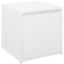 Cajón taburete madera contrachapada blanco 40,5x40x40 cm de vidaXL, Cestas para almacenaje - Ref: Foro24-808774, Precio: 49,7...