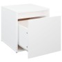 Cajón taburete madera contrachapada blanco 40,5x40x40 cm de vidaXL, Cestas para almacenaje - Ref: Foro24-808774, Precio: 49,7...