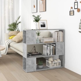 Betongraues Regal/Raumteiler 100x24x94 cm von vidaXL, Bücherregale und Regale - Ref: Foro24-809183, Preis: 54,03 €, Rabatt: %