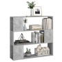 Estantería/divisor de espacios gris hormigón 100x24x94 cm de vidaXL, Librerías y estanterías - Ref: Foro24-809183, Precio: 54...