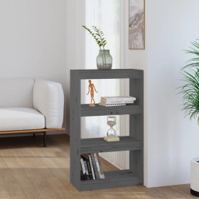 Gray pine wood shelf/space divider 60x30x103.5cm by vidaXL, Bookcases and shelves - Ref: Foro24-808165, Price: 49,67 €, Disco...