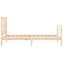 Estructura de cama con cabecero madera maciza 100x200 cm de vidaXL, Camas y somieres - Ref: Foro24-3194366, Precio: 97,31 €, ...