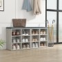 Shoe rack furniture 2 units concrete gray color 52.5x30x50 cm by vidaXL, Lockers and storage cabinets - Ref: Foro24-808693, P...