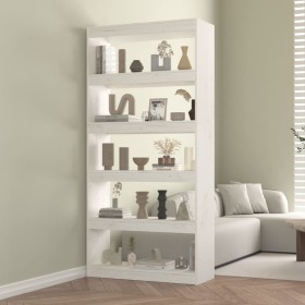 White pine wood shelf/space divider 80x30x167.4cm by vidaXL, Bookcases and shelves - Ref: Foro24-808199, Price: 104,99 €, Dis...