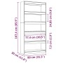 White pine wood shelf/space divider 80x30x167.4cm by vidaXL, Bookcases and shelves - Ref: Foro24-808199, Price: 104,40 €, Dis...