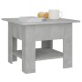 Mesa de centro madera contrachapada gris hormigón 55x55x42 cm de vidaXL, Mesas de centro - Ref: Foro24-810266, Precio: 35,99 ...