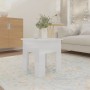 Glossy white engineered wood coffee table 40x40x42 cm by vidaXL, Coffee table - Ref: Foro24-810250, Price: 34,64 €, Discount: %