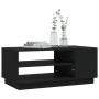 Mesa de centro de madera de ingeniería negra 102x55x43 cm de vidaXL, Mesas de centro - Ref: Foro24-810281, Precio: 70,59 €, D...