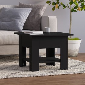 Black engineered wood coffee table 55x55x42 cm by vidaXL, Coffee table - Ref: Foro24-810263, Price: 30,15 €, Discount: %