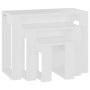 Stackable tables 3 pieces white plywood by vidaXL, Side tables - Ref: Foro24-808603, Price: 50,88 €, Discount: %