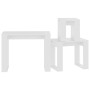 Stackable tables 3 pieces white plywood by vidaXL, Side tables - Ref: Foro24-808603, Price: 50,88 €, Discount: %