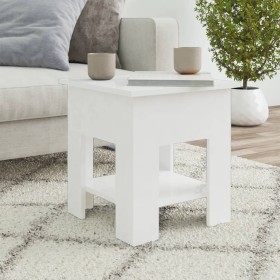 Engineered wood glossy white coffee table 40x40x42 cm by vidaXL, Coffee table - Ref: Foro24-810277, Price: 33,44 €, Discount: %