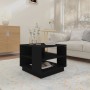 Black engineered wood coffee table 55x55x43 cm by vidaXL, Coffee table - Ref: Foro24-810290, Price: 46,11 €, Discount: %