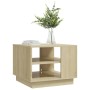 Mesa de centro madera de ingeniería roble Sonoma 55x55x43 cm de vidaXL, Mesas de centro - Ref: Foro24-810292, Precio: 55,30 €...