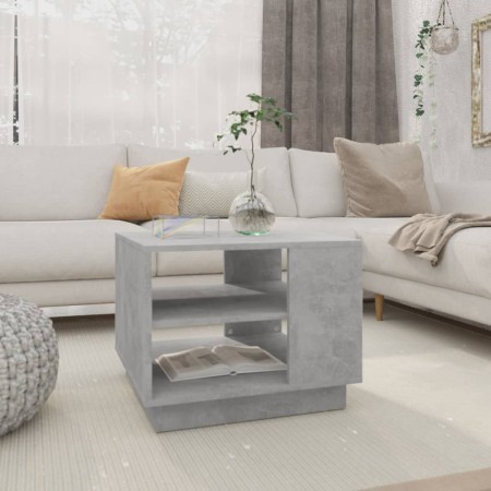 Concrete gray engineered wood coffee table 55x55x43 cm by vidaXL, Coffee table - Ref: Foro24-810293, Price: 48,16 €, Discount: %