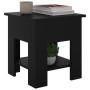 Black engineered wood coffee table 40x40x42 cm by vidaXL, Coffee table - Ref: Foro24-810272, Price: 34,99 €, Discount: %