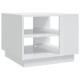 Glossy white engineered wood coffee table 55x55x43 cm by vidaXL, Coffee table - Ref: Foro24-810295, Price: 61,99 €, Discount: %