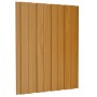 Wood-colored galvanized steel roof panel 12 units 60x45 cm by vidaXL, Ceiling - Ref: Foro24-317195, Price: 45,79 €, Discount: %