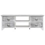 White and gray paulownia wood TV cabinet 108x30x40 cm by vidaXL, TV Furniture - Ref: Foro24-338513, Price: 97,99 €, Discount: %