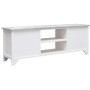 White and gray paulownia wood TV cabinet 108x30x40 cm by vidaXL, TV Furniture - Ref: Foro24-338513, Price: 97,99 €, Discount: %