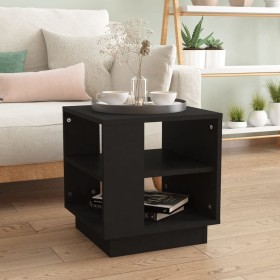 Black engineered wood coffee table 40x40x43 cm by vidaXL, Coffee table - Ref: Foro24-810299, Price: 34,01 €, Discount: %