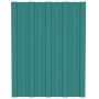 Panel para tejado acero galvanizado verde 12 unidades 60x45 cm de vidaXL, Techo - Ref: Foro24-317187, Precio: 44,84 €, Descue...