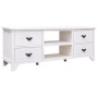 Antique white paulownia wood TV cabinet 108x30x40 cm by vidaXL, TV Furniture - Ref: Foro24-338522, Price: 97,89 €, Discount: %