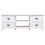 Antique white paulownia wood TV cabinet 108x30x40 cm by vidaXL, TV Furniture - Ref: Foro24-338522, Price: 97,89 €, Discount: %