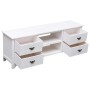 Mueble para TV antiguo madera de paulownia blanco 108x30x40 cm de vidaXL, Muebles TV - Ref: Foro24-338522, Precio: 97,89 €, D...