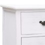 Mueble para TV antiguo madera de paulownia blanco 108x30x40 cm de vidaXL, Muebles TV - Ref: Foro24-338522, Precio: 97,89 €, D...