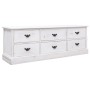 Aged white paulownia wood TV cabinet 108x30x40 cm by vidaXL, TV Furniture - Ref: Foro24-338532, Price: 155,79 €, Discount: %